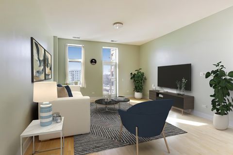 Tiny photo for 725 N Aberdeen Street #607, Chicago, IL 60642 (MLS # 12546354)