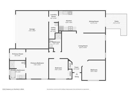 Tiny photo for 13322 S Bayberry Lane, Plainfield, IL 60544 (MLS # 12614749)