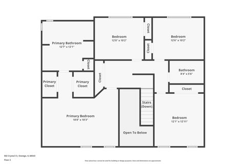 Tiny photo for 502 Crystal Court, Oswego, IL 60543 (MLS # 12743716)
