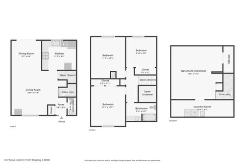 Tiny photo for 1637 Tahoe Circle Drive, Wheeling, IL 60090 (MLS # 12527696)