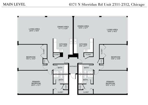 Tiny photo for 6171 N Sheridan Road #2311-2312, Chicago, IL 60660 (MLS # 12548096)