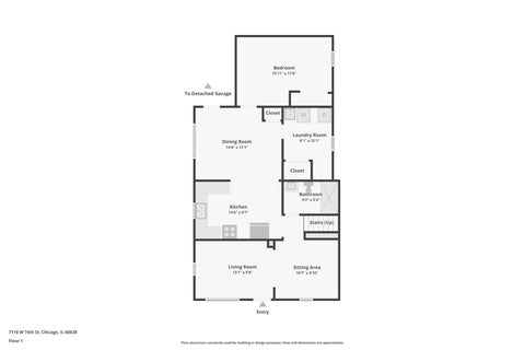 Tiny photo for 7118 W 74th Street, Chicago, IL 60638 (MLS # 12757878)