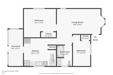Tiny photo for 515 Catalpa Drive, Round Lake, IL 60073 (MLS # 12521186)