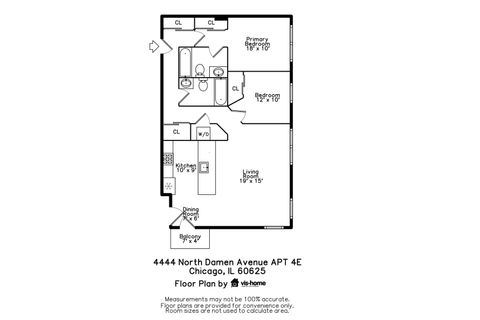 Tiny photo for 4444 N DAMEN Avenue #4E, Chicago, IL 60625 (MLS # 12514592)