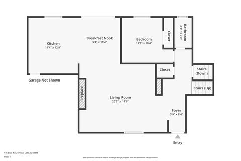 Tiny photo for 145 Dole Avenue, Crystal Lake, IL 60014 (MLS # 12737438)