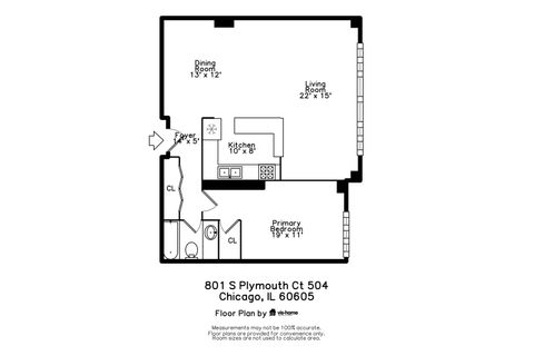 Tiny photo for 801 S PLYMOUTH Court #504, Chicago, IL 60605 (MLS # 12600862)