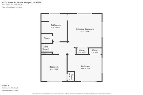 Tiny photo for 617 S Busse Road, Mount Prospect, IL 60056 (MLS # 12761276)