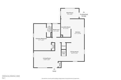 Tiny photo for 14348 Knox Avenue, Midlothian, IL 60445 (MLS # 12470498)