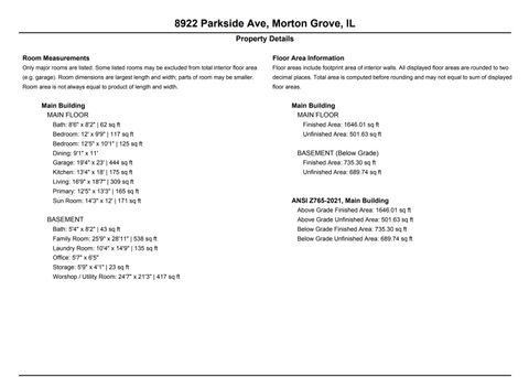 Tiny photo for 8922 PARKSIDE Avenue, Morton Grove, IL 60053 (MLS # 12580135)