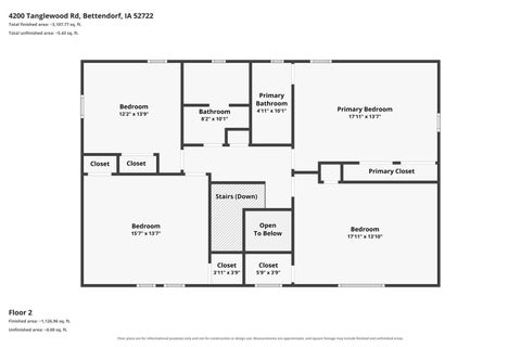 Tiny photo for 4200 Tanglewood Road, Bettendorf, IA 52722 (MLS # 12760455)