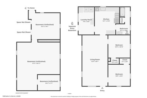 Tiny photo for 1208 Butler Street, Morris, IL 60450 (MLS # 12520372)