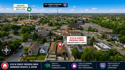 Tiny photo for 6710 W Forest Preserve Drive, Harwood Heights, IL 60706 (MLS # 12673278)