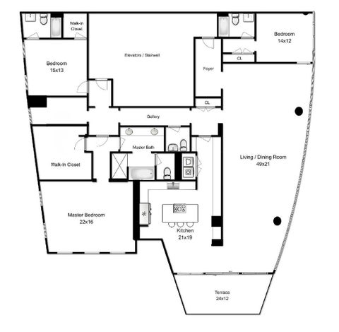 Tiny photo for 30 W Oak Street #7B, Chicago, IL 60610 (MLS # 12731201)