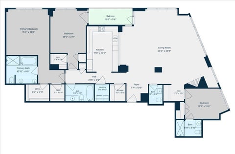 Tiny photo for 600 N Lake Shore Drive #1305, Chicago, IL 60611 (MLS # 12794112)