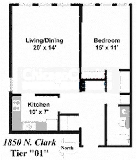 Tiny photo for 1850 N CLARK Street #201, Chicago, IL 60614 (MLS # 12529913)