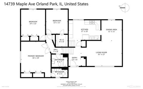 Tiny photo for 14739 Maple Avenue, Orland Park, IL 60462 (MLS # 12670099)