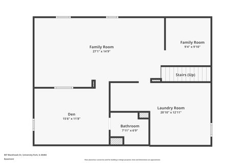 Tiny photo for 807 Blackhawk Drive, University Park, IL 60484 (MLS # 12556686)