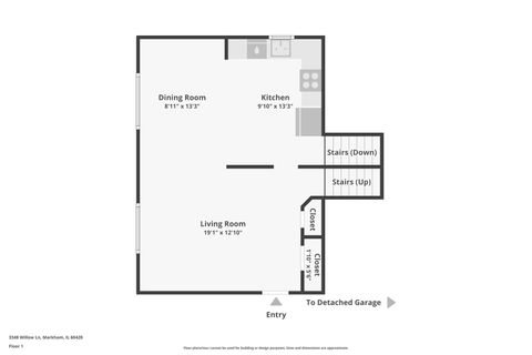 Tiny photo for 3348 Willow Lane, Markham, IL 60428 (MLS # 12540058)