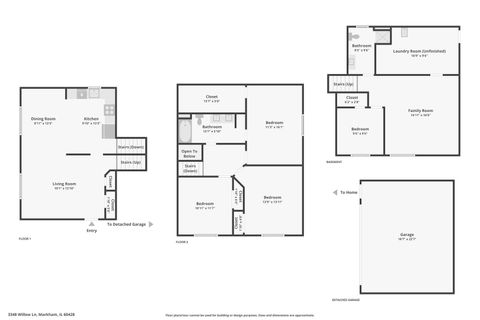 Tiny photo for 3348 Willow Lane, Markham, IL 60428 (MLS # 12540058)