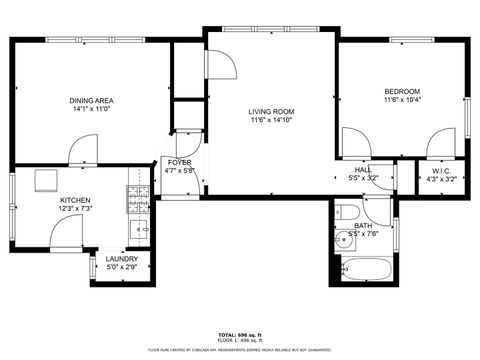 Tiny photo for 317 W Calendar Avenue #1A, La Grange, IL 60525 (MLS # 12654839)