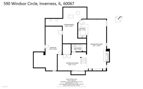 Tiny photo for 590 Windsor Circle, Inverness, IL 60067 (MLS # 12469659)