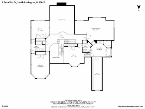Tiny photo for 1 Terra Vita Drive, South Barrington, IL 60010 (MLS # 12499858)