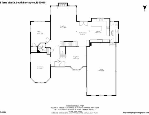 Tiny photo for 1 Terra Vita Drive, South Barrington, IL 60010 (MLS # 12499858)