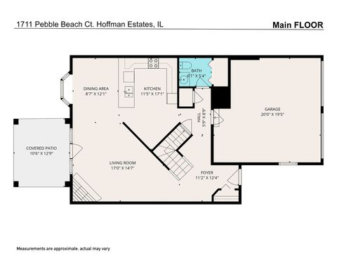 Tiny photo for 1711 Pebble Beach Court, Hoffman Estates, IL 60169 (MLS # 12494671)