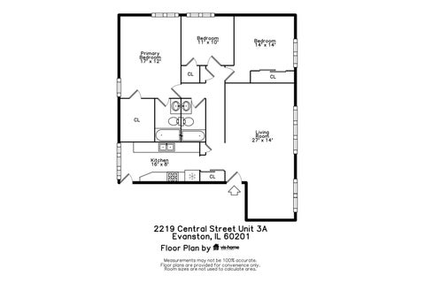 Tiny photo for 2219 Central Street #3A, Evanston, IL 60201 (MLS # 12789444)