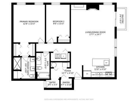 Tiny photo for 1222 N Wolcott Avenue #4N, Chicago, IL 60622 (MLS # 12571804)