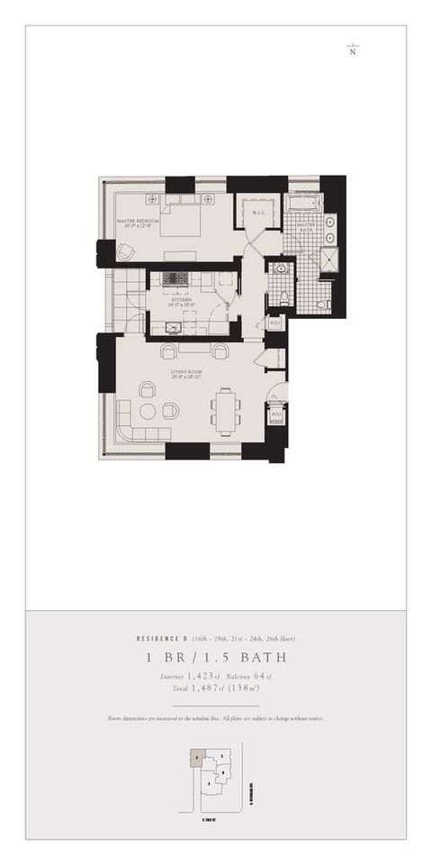 Tiny photo for 118 E ERIE Street #20D, Chicago, IL 60611 (MLS # 12599482)