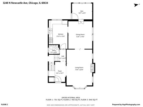 Tiny photo for 3248 N Newcastle Avenue, Chicago, IL 60634 (MLS # 12572637)