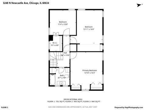 Tiny photo for 3248 N Newcastle Avenue, Chicago, IL 60634 (MLS # 12572637)