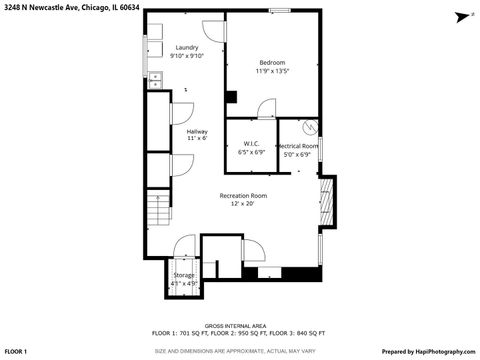 Tiny photo for 3248 N Newcastle Avenue, Chicago, IL 60634 (MLS # 12572637)