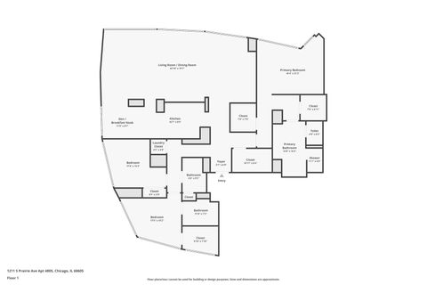 Tiny photo for 1211 S Prairie Avenue #4805, Chicago, IL 60605 (MLS # 12555100)