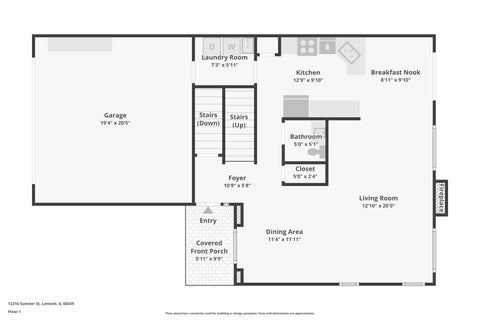 Tiny photo for 12216 Sumner Street, Lemont, IL 60439 (MLS # 12794675)