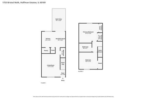 Tiny photo for 1753 Bristol Walk #1753, Hoffman Estates, IL 60169 (MLS # 12733298)