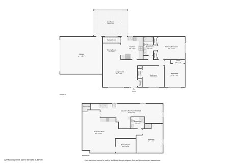 Tiny photo for 329 Antelope Trail, Carol Stream, IL 60188 (MLS # 12584330)