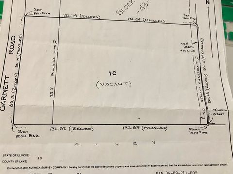 Tiny photo for 0 Garnett Avenue, Winthrop Harbor, IL 60096 (MLS # 12580443)