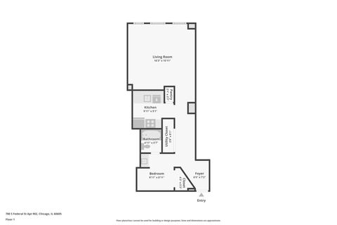 Tiny photo for 780 S Federal Street #902, Chicago, IL 60605 (MLS # 12492610)