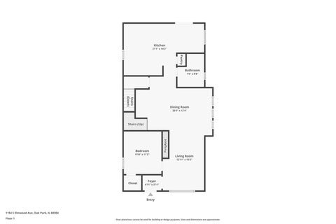 Tiny photo for 1154 S Elmwood Avenue, Oak Park, IL 60304 (MLS # 12751247)