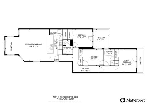 Tiny photo for 5041 S Dorchester Avenue #2N, Chicago, IL 60615 (MLS # 12685740)