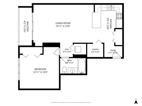 Tiny photo for 125 S Jefferson Street #2310, Chicago, IL 60661 (MLS # 12746177)