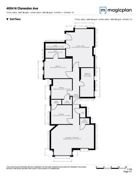 Tiny photo for 4004 N CLARENDON Avenue #3, Chicago, IL 60613 (MLS # 12486795)