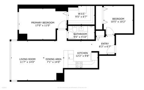 Tiny photo for 2 E Erie Street #2806, Chicago, IL 60611 (MLS # 12520796)