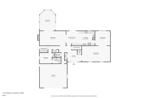 Tiny photo for 1121 W Skylark Drive, Palatine, IL 60067 (MLS # 12791377)