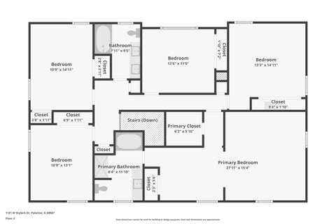 Tiny photo for 1121 W Skylark Drive, Palatine, IL 60067 (MLS # 12791377)