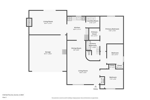 Tiny photo for 5120 Red Pine Avenue, Gurnee, IL 60031 (MLS # 12503107)