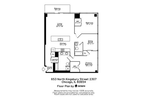 Tiny photo for 653 N Kingsbury Street #2307, Chicago, IL 60654 (MLS # 12736750)