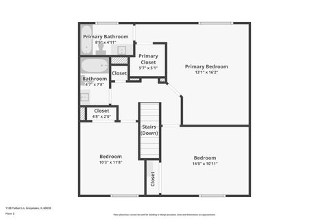 Tiny photo for 1108 Talbot Lane, Grayslake, IL 60030 (MLS # 12686835)